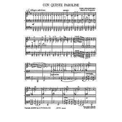 Igor Stravinsky: Con Queste Paroline (from Pulcinella)