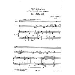 Goossens: Four Sketches Book 2 (Score and Parts)