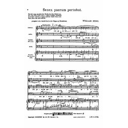 William Byrd: Senex Puerum Portabat (Satb)