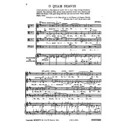William Byrd: O Quam Suavis (Collins)  Satb  (L)