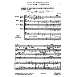 William Byrd: O Sacrum Convivium (Collins) Satb  (L)