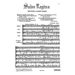Lotti: Salve Regina  Satb  (L)