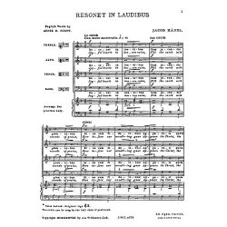 Handel: Resonet In Laudibus (Collins) Satb