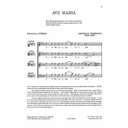 Cornelis Verdonck: Ave Maria (SATB)