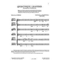 Giovanni Palestrina: Quodcumque Ligaveris (SSATBB)