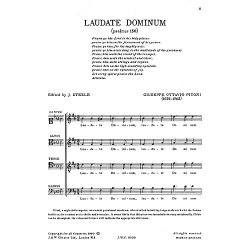 Pitoni: Laudate Dominum (Steele) Satb