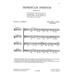 Orlando Lassus: Benedicam Dominum (Steele) SATB