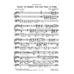 Musgrave: Make Ye Merry For Him That Is Come (Score)