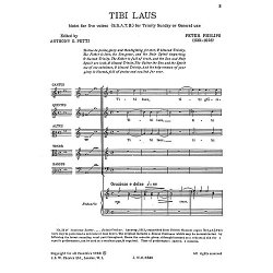 Peter Philips: Tibi Laus, Tibi Gloria