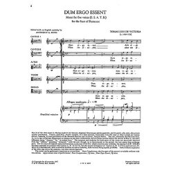 Victoria: Dum Ergo Essent SSATB