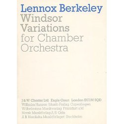 Lennox Berkeley: Windsor Variations Op.75 (Miniature Score)