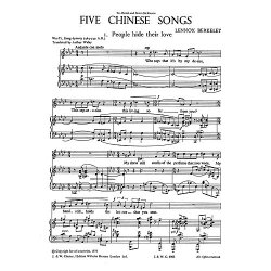 Lennox Berkeley: Five Chinese Songs Op.78