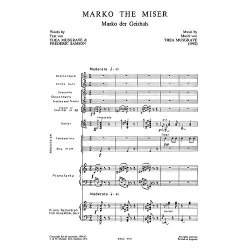Thea Musgrave: Marko The Miser - A Play For Children (Vocal Score)