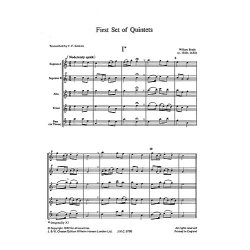 Brade: First Set Of Quintets (Score and Parts)