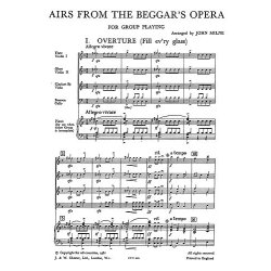 Milne, J Airs From The Beggar's Opera Score And Parts