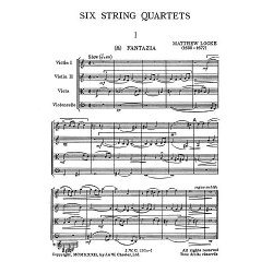 Matthew Locke: String Quartet No.1 (Miniature Score)