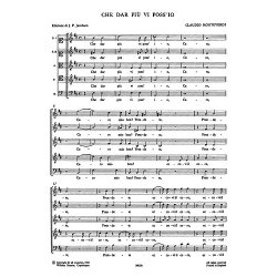 Monteverdi, C Che Dar Piu Vi Poss'io Ssatb