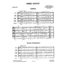 Claude Gervaise: Three Dances - Brass Quartet (Just Brass No.4)