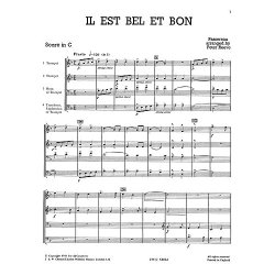 Pierre Passereau: Il Est Bel Et Bon - Brass Quartet (Just Brass No.21)