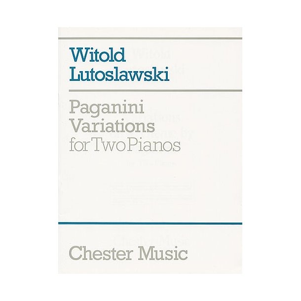 Witold Lutoslawski: Paganini Variations For Two Pianos