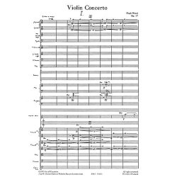Hugh Wood: Concerto For Violin And Orchestra Op. 17  (Full Score)