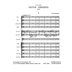Lennox Berkeley: Concerto For Guitar And Orchestra Op.88 (Score)