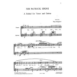 Musgrave: Sir Patrick Spens for Tenor with Guitar
