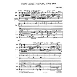 Robert Saxton: What Does The Song Hope For? (Study Score)