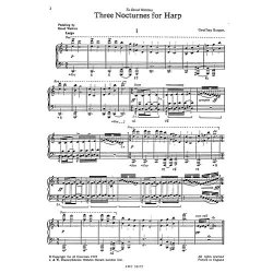 Geoffrey Burgon: Three Nocturnes For Harp