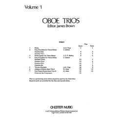 Oboe Trios (Score And Parts)
