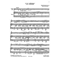 Oberthur: Le Desir Op. 65 (Bradbury)  Clt/Pf