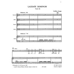 Burgon: Laudate Dominum