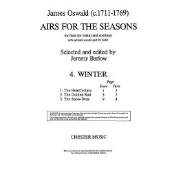 Oswald: Airs for the Seasons: No.4 Winter  Flute And Piano
