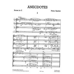 Peter Sander: Anecdotes - Brass Quartet (Just Brass No.47)