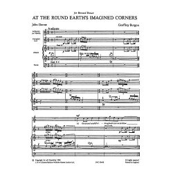 Burgon: At The Round Earth's Imagined Corners (Score)