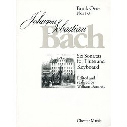 J.S. Bach:  Six Sonatas For Flute And Keyboard Book One Nos. 1-3