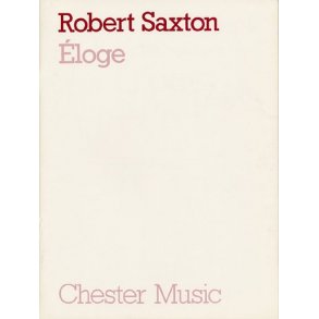 Robert Saxton: Eloge (Full Score)