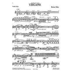 Brian Elias: Tzigane For Solo Violin