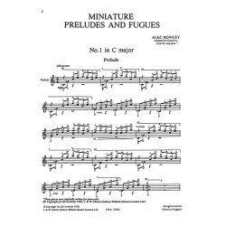 Rowley: 5 Miniature Preludes And Fugues for Guitar