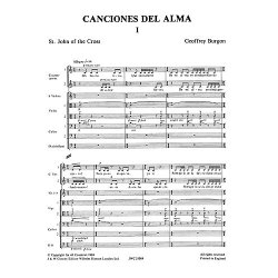 Geoffrey Burgon: Canciones Del Alma (Full Score)