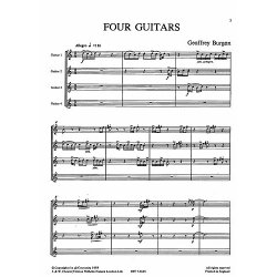 Burgon: Four Guitars (Score and Parts)
