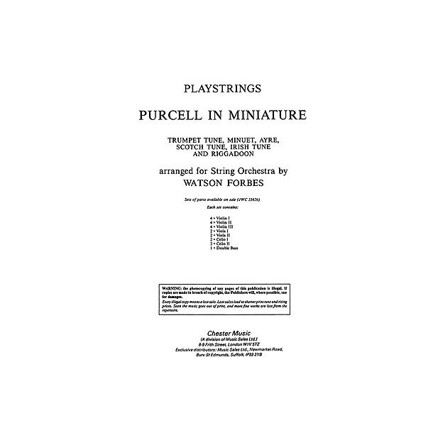 Playstrings Easy No. 6 Purcell In Miniature