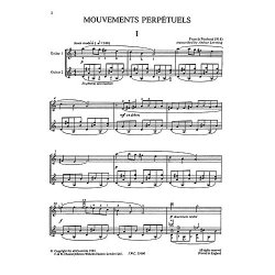 Poulenc: Mouvements Perpetuels for Two Guitars