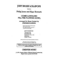 Just Brass Lollipops 5 Roberts Come Landlord Fill The Flowing Bowl (arr) 5 Part