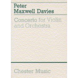 Peter Maxwell Davies: Concerto For Violin And Orchestra (Miniature Score)