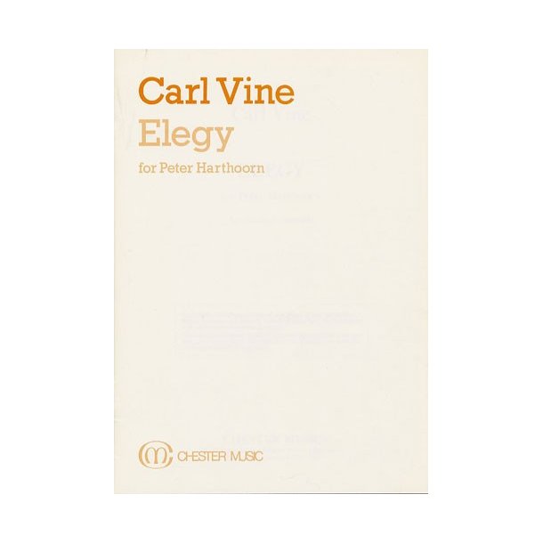 Carl Vine: Elegy (Study Score)