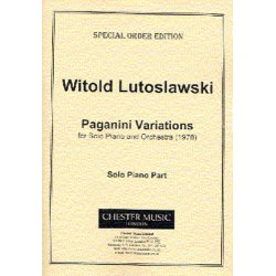 Witold Lutoslawski: Paganini Variations For Solo Piano And Orchestra (Piano Part)