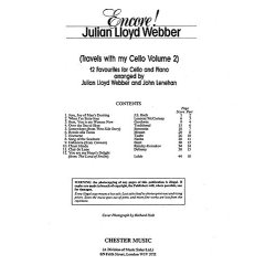 Julian Lloyd Webber: Encore! 12 Favourites For Cello (Piano Accompaniment)
