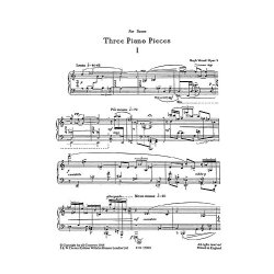 Hugh Wood: Three Piano Pieces Op.5