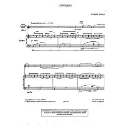 Ernest Baker: Cantilena For Clarinet And Piano